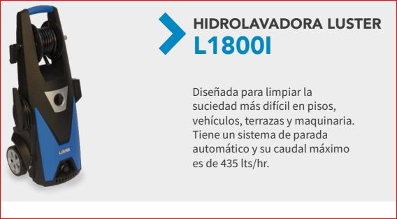 Hidrolavadora Eléctrica LUSTER L1800I - Imagen 4