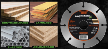 DISCO CORTE PARA MADERA 4 1/2" DM 8115 GLADIATOR - Imagen 4
