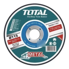 DISCO ABRASIVO DE CORTE PARA METAL  115 Mm Total